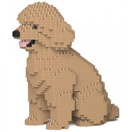 Jekca - Toy Poodle 03-M03 - Big - Lego - Sculpture - Construction - 4D - Brick Animals - Toys - Avvenice^ Games