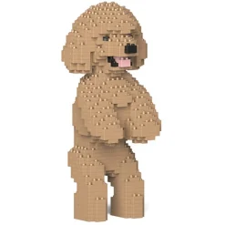 Jekca - Toy Poodle 04-M03 - Big - Lego - Sculpture - Construction - 4D - Brick Animals - Toys - Avvenice