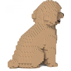 Jekca - Toy Poodle 03-M03 - Big - Lego - Sculpture - Construction - 4D - Brick Animals - Toys - Avvenice^ Games