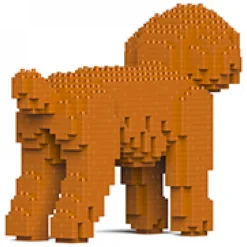 Jekca - Toy Poodle 01-M04 - Big - Lego - Sculpture - Construction - 4D - Brick Animals - Toys - Avvenice