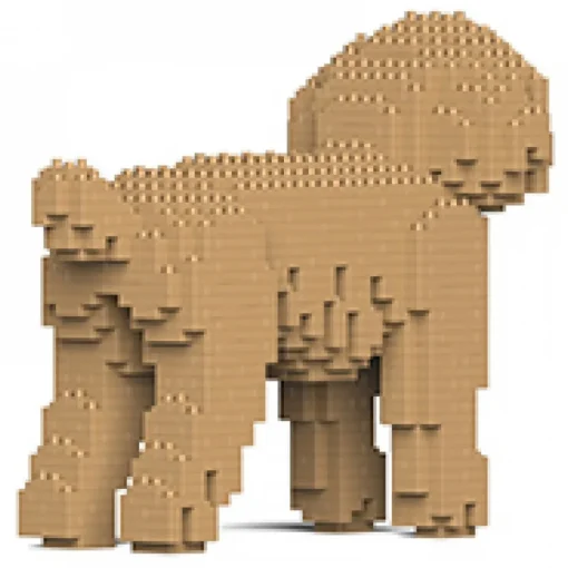 Jekca - Toy Poodle 01-M03 - Big - Lego - Sculpture - Construction - 4D - Brick Animals - Toys - Avvenice