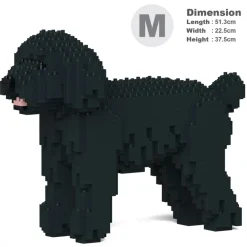 Jekca - Toy Poodle 01-M02 - Big - Lego - Sculpture - Construction - 4D - Brick Animals - Toys - Avvenice^ Games