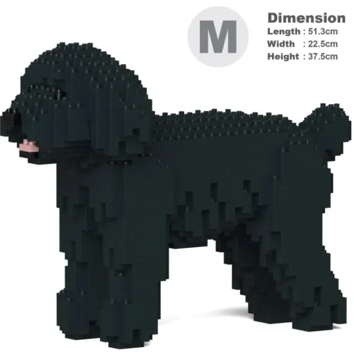 Jekca - Toy Poodle 01-M02 - Big - Lego - Sculpture - Construction - 4D - Brick Animals - Toys - Avvenice^ Games