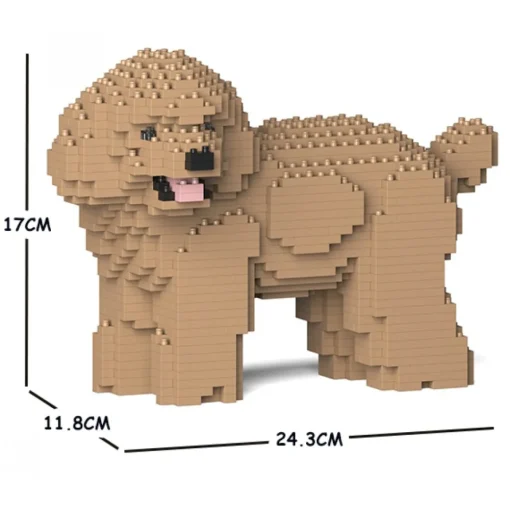 Jekca - Toy Poodle 05S-M03 - Lego - Sculpture - Construction - 4D - Brick Animals - Toys - Avvenice^ Games
