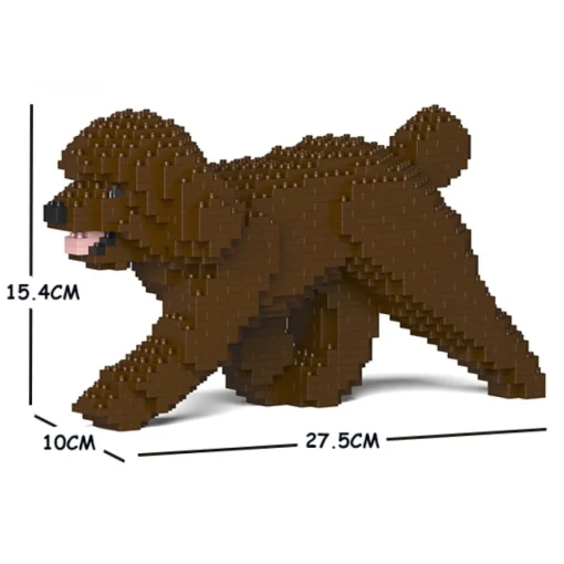 Jekca - Toy Poodle 02S-M05 - Lego - Sculpture - Construction - 4D - Brick Animals - Toys - Avvenice^ Games