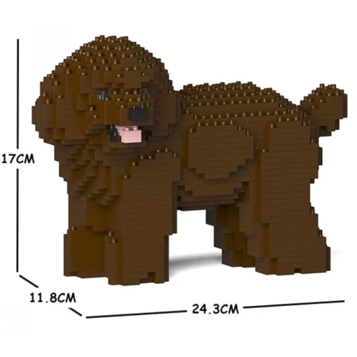 Jekca - Toy Poodle 04S-M05 - Lego - Sculpture - Construction - 4D - Brick Animals - Toys - Avvenice^ Games