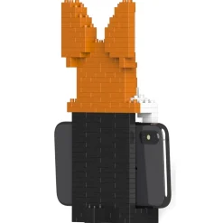 Jekca - Welsh Corgi Phone Stand 01S - Lego - Sculpture - Construction - 4D - Brick Animals - Toys - Avvenice^ Games