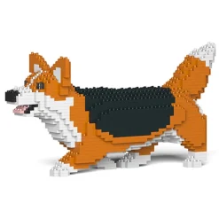 Jekca - Welsh Corgi 04S-M02 - Lego - Sculpture - Construction - 4D - Brick Animals - Toys - Avvenice^ Games