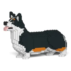 Jekca - Welsh Corgi 02S-M03 - Lego - Sculpture - Construction - 4D - Brick Animals - Toys - Avvenice^ Games