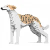 Jekca - Whippet Dog 01S - Lego - Sculpture - Construction - 4D - Brick Animals - Toys - Avvenice^ Games