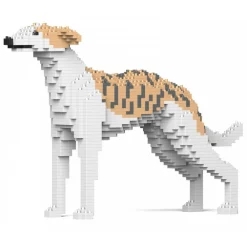 Jekca - Whippet Dog 01S - Lego - Sculpture - Construction - 4D - Brick Animals - Toys - Avvenice^ Games