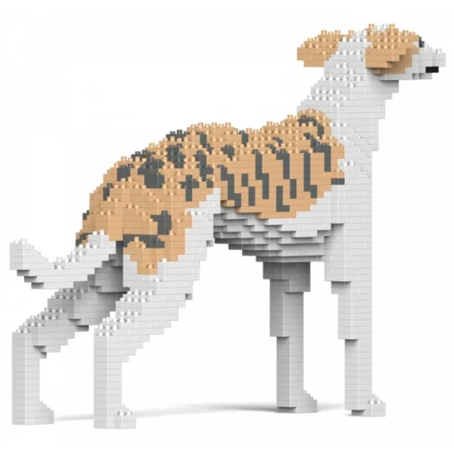 Jekca - Whippet Dog 01S - Lego - Sculpture - Construction - 4D - Brick Animals - Toys - Avvenice^ Games