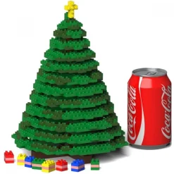 Jekca - Xmas Tree 01S - Lego - Sculpture - Construction - 4D - Brick Animals - Toys - Avvenice^ Games