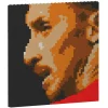 Jekca - Zlatan Ibrahimovic Brick Painting 01S - Lego - Sculpture - Construction - 4D - Brick Animals - Toys - Avvenice