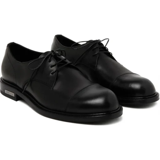 Jimmy Choo - Calf Leather Ray Derby Shoes - Black - Exclusive Luxury Collection - Avvenice^ Shoes
