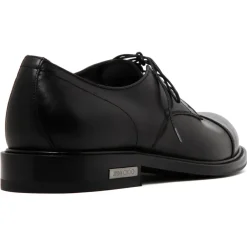 Jimmy Choo - Calf Leather Ray Derby Shoes - Black - Exclusive Luxury Collection - Avvenice^ Shoes