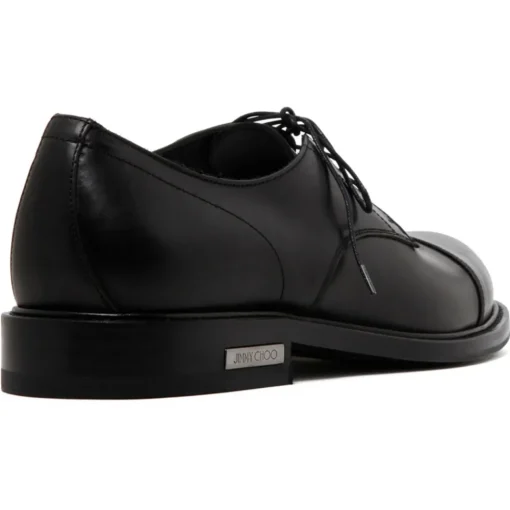 Jimmy Choo - Calf Leather Ray Derby Shoes - Black - Exclusive Luxury Collection - Avvenice^ Shoes