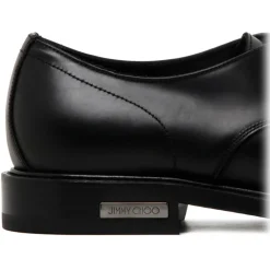 Jimmy Choo - Calf Leather Ray Derby Shoes - Black - Exclusive Luxury Collection - Avvenice^ Shoes