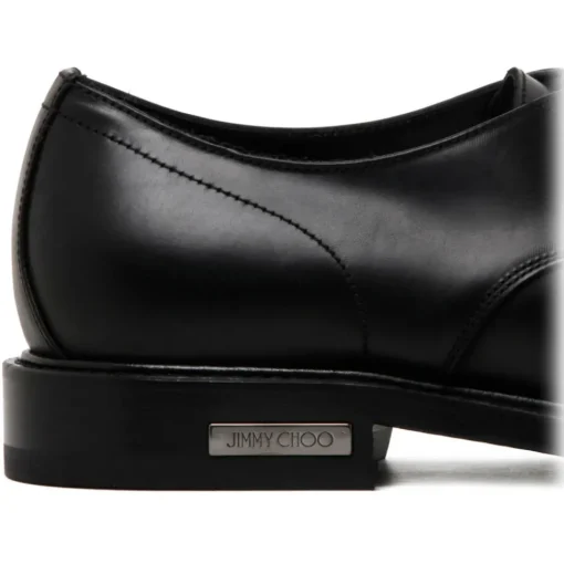 Jimmy Choo - Calf Leather Ray Derby Shoes - Black - Exclusive Luxury Collection - Avvenice^ Shoes
