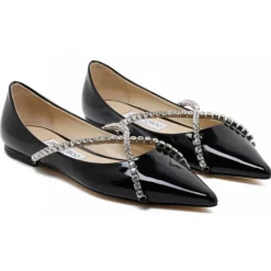 Jimmy Choo - Genevi Flat Ballet - Black - Exclusive Luxury Collection - Avvenice