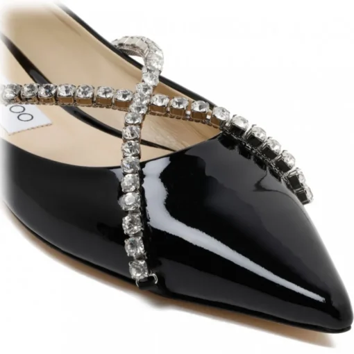 Jimmy Choo - Genevi Flat Ballet - Black - Exclusive Luxury Collection - Avvenice