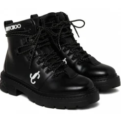Jimmy Choo - Marlow Hiking Boots - Black White - Exclusive Luxury Collection - Avvenice