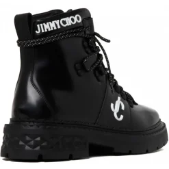 Jimmy Choo - Marlow Hiking Boots - Black White - Exclusive Luxury Collection - Avvenice