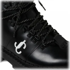 Jimmy Choo - Marlow Hiking Boots - Black White - Exclusive Luxury Collection - Avvenice
