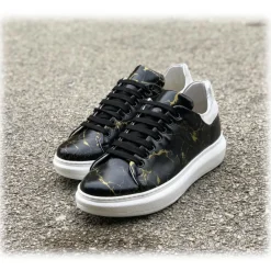 Jovanny Capri - Sneakers Shoes - Patina Effect - Handmade in Italy - Leather Shoes - Luxury High Quality - Avvenice^ Shoes