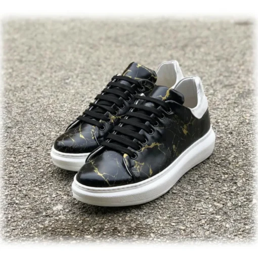 Jovanny Capri - Sneakers Shoes - Patina Effect - Handmade in Italy - Leather Shoes - Luxury High Quality - Avvenice^ Shoes