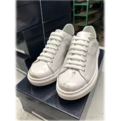 Jovanny Capri - Sneakers Shoes - Patina Effect - Handmade in Italy - Leather Shoes - Luxury High Quality - Avvenice^ Shoes