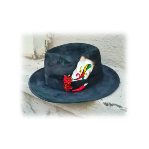 Jovanny Capri - Super Stylish Fedoro Hat - High Italian Handmade Tailoring - Hat - Luxury High Quality - Avvenice^ Other Accessories