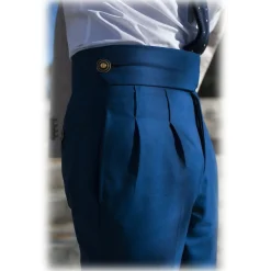 Jovanny Capri - Trousers - High Neapolitan Tailoring - Loro Piana 150s Fabric - Luxury High Quality - Avvenice^ Trousers