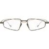 Kuboraum - Mask H73 - Black & Gold - H73 GB - Optical Glasses - Eyewear - Avvenice^ Sunglasses & Eyewear