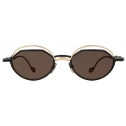 Kuboraum - Mask H70 - Gold Black - H70 GB - Sunglasses - Optical Glasses - Eyewear - Avvenice^ Sunglasses & Eyewear