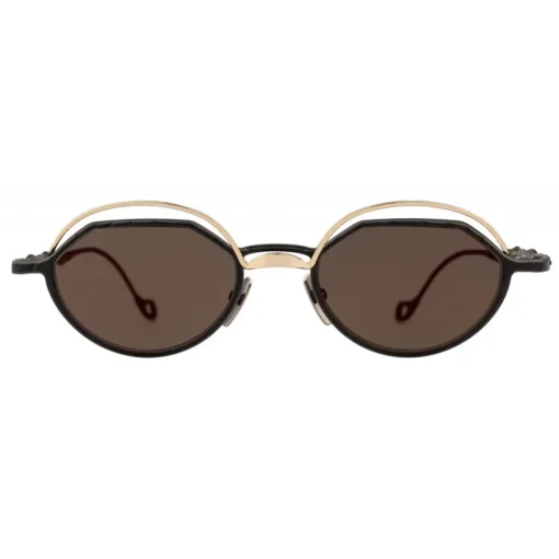 Kuboraum - Mask H70 - Gold Black - H70 GB - Sunglasses - Optical Glasses - Eyewear - Avvenice^ Sunglasses & Eyewear