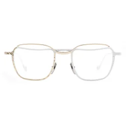 Kuboraum - Mask H71 - Gold White - H71 WB - Optical Glasses - Eyewear - Avvenice^ Sunglasses & Eyewear