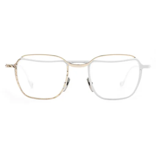 Kuboraum - Mask H71 - Gold White - H71 WB - Optical Glasses - Eyewear - Avvenice^ Sunglasses & Eyewear