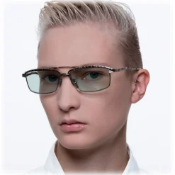 Kuboraum - Mask H57 - Silver - H57 SI - Sunglasses - Optical Glasses - Eyewear - Avvenice^ Sunglasses & Eyewear