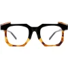 Kuboraum - Mask K2 - Havana Black Shine - K2 HBS - Optical Glasses - Eyewear - Avvenice^ Sunglasses & Eyewear
