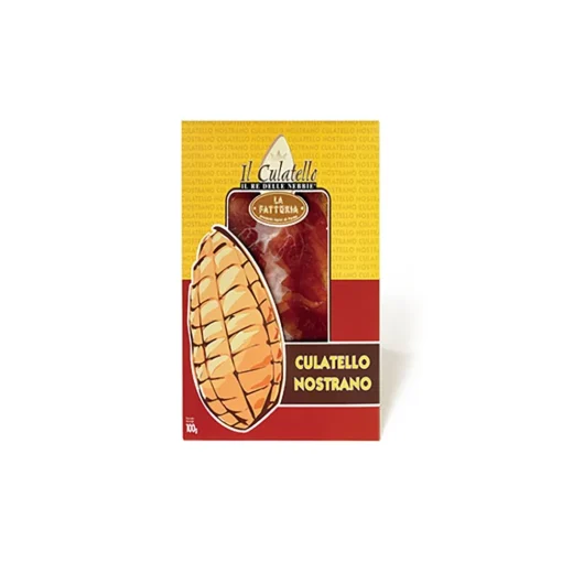 La Fattoria di Parma - Culatello "The King of the Mists" of Long Seasoning - Sliced in Envelope - Artisan Cured Meats - 100 g - Avvenice^ Salami & Cheeses