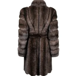 La Prima Luxury - Dea - Russian Barguzinsky Silvery 5 Sable - Gold Python Inserts and 18 kt Gold - Luxury Exclusive Collection - Avvenice