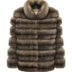 La Prima Luxury - Miele - Honey Colored Sable Fur - 18 kt Gold Hooks - Fur Coat - Luxury Exclusive Collection - Avvenice^ Jackets