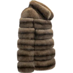 La Prima Luxury - Miele - Honey Colored Sable Fur - 18 kt Gold Hooks - Fur Coat - Luxury Exclusive Collection - Avvenice^ Jackets