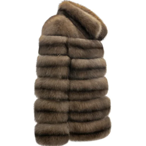 La Prima Luxury - Miele - Honey Colored Sable Fur - 18 kt Gold Hooks - Fur Coat - Luxury Exclusive Collection - Avvenice^ Jackets
