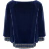 La Prima Luxury - Onda - 8 mm Shaved Mink Fur In Navy - Fur Coat - Luxury Exclusive Collection - Avvenice