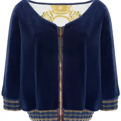 La Prima Luxury - Onda - 8 mm Shaved Mink Fur In Navy - Fur Coat - Luxury Exclusive Collection - Avvenice