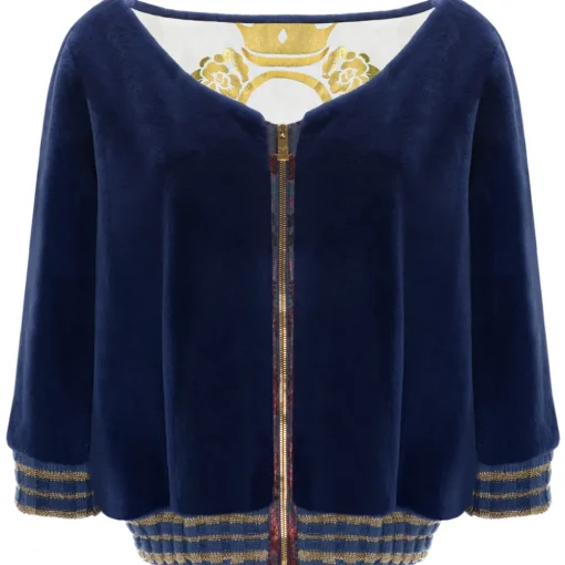 La Prima Luxury - Onda - 8 mm Shaved Mink Fur In Navy - Fur Coat - Luxury Exclusive Collection - Avvenice
