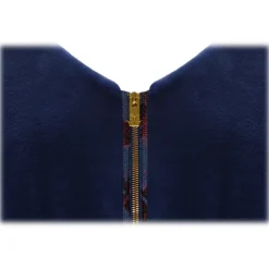 La Prima Luxury - Onda - 8 mm Shaved Mink Fur In Navy - Fur Coat - Luxury Exclusive Collection - Avvenice
