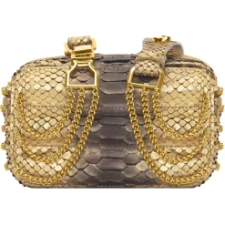 La Prima Luxury - Viaggiatrice Uno - Pepita Oro - Handbag - Luxury Exclusive Collection - Avvenice